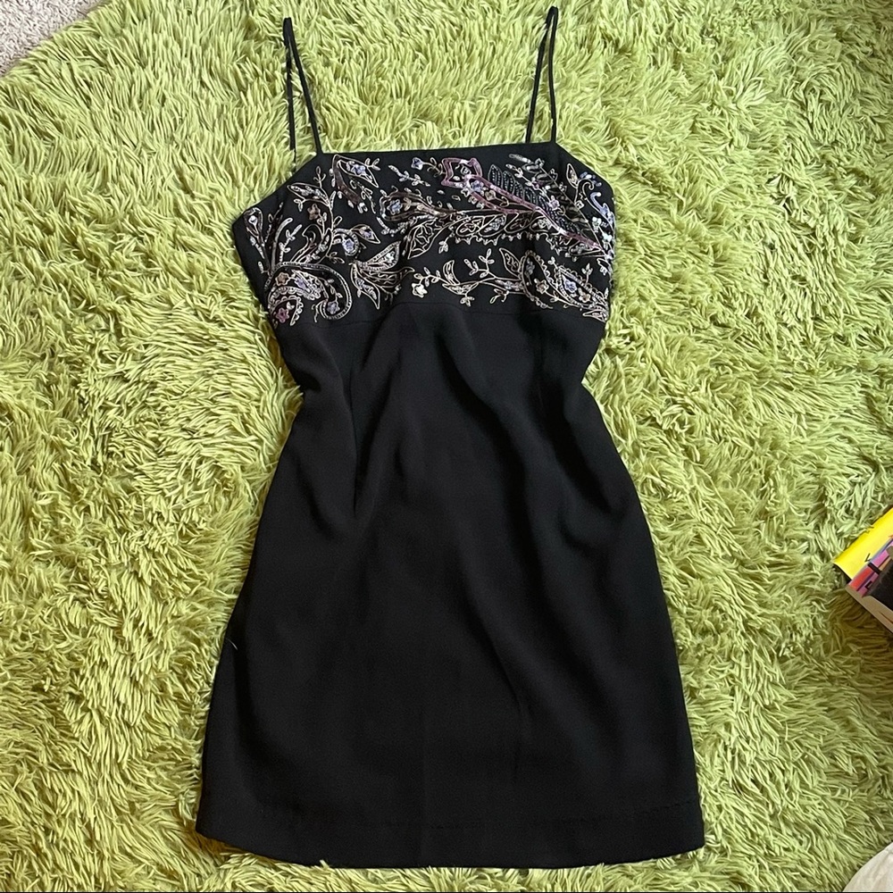 Vintage Ralph Lauren Beaded Mini Dress
